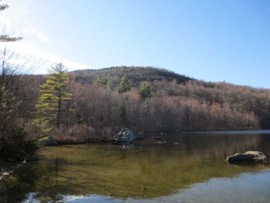 The side of Bald Mountain as seen from Willard Pond