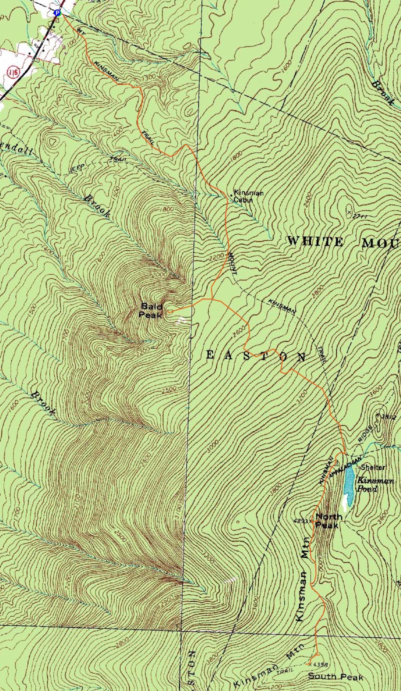 Bald Peak, Kinsman Mountain (North Peak), Kinsman Mountain (South Peak