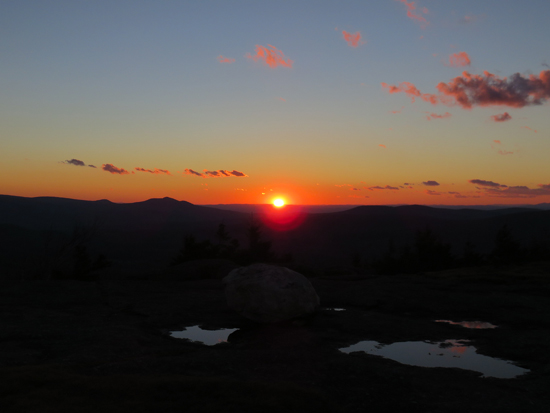 The sunset as seen from Bald Peak - Click to enlarge