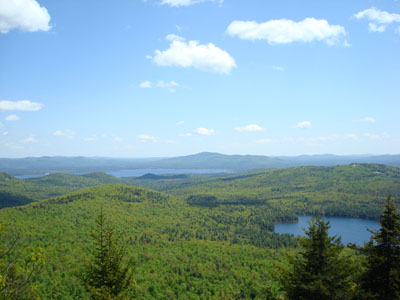 Looking southeast at Green Mountain from the Bayle Mountain summit - Click to enlarge