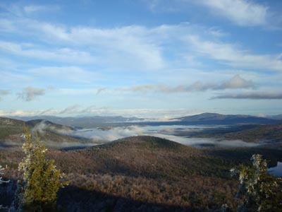 Looking at Ossipee Lake from the Bayle Mountain summit - Click to enlarge
