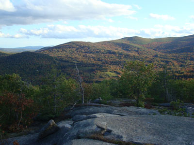Looking down the trail to Bayle Mountain