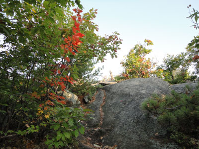 Looking up the trail to Bayle Mountain