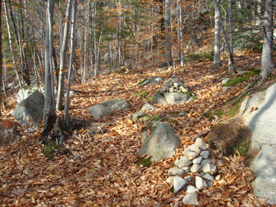 The trailhead to the trail to the Bayle Mountain summit