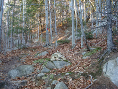 The trailhead to the trail to the Bayle Mountain summit