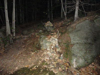 The trailhead to the trail to the Bayle Mountain summit