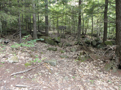 The Bear Mountain Trail trailhead on Bear Mountain Road