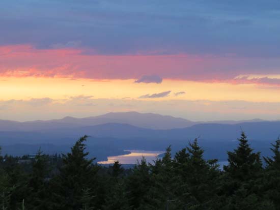 Mt. Moosilauke as seen from the Belknap Mountain fire tower - Click to enlarge