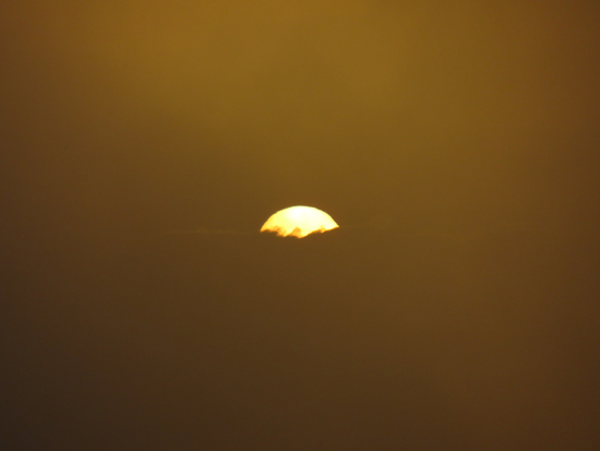 The sunset as seen from the Belknap Mountain fire tower - Click to enlarge