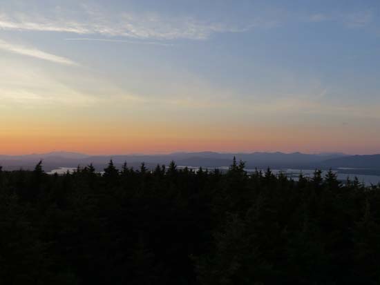 Looking at the White Mountains from the Belknap Mountain fire tower - Click to enlarge