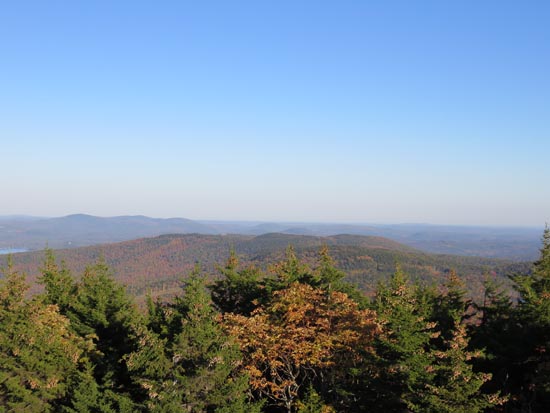 Looking at eastern Belknaps and Copple Crown from the Belknap Mountain fire tower - Click to enlarge