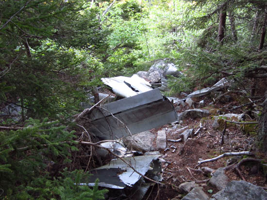 The 1972 plane crash near the top of Belknap Mountain