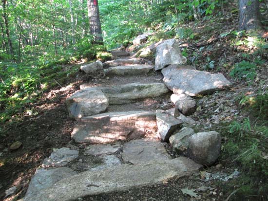 A recently rebuilt stretch of the Red Trail