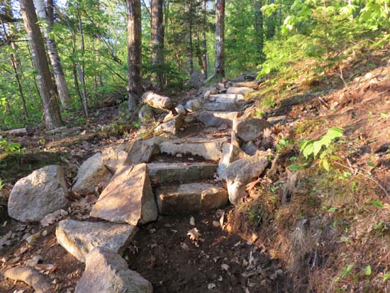 A recently rebuilt stretch of the Red Trail