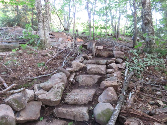 A recently rebuilt stretch of the Blue Trail