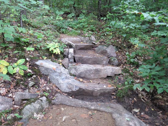A recently rebuilt stretch of the Red Trail