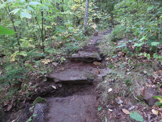 A recently rebuilt stretch of the Red Trail