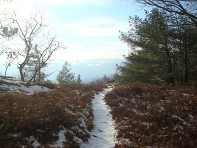 Looking down the Tate Mountain Trail
