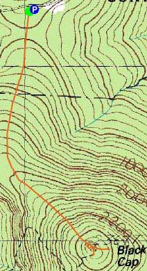 Topographic map of Black Cap