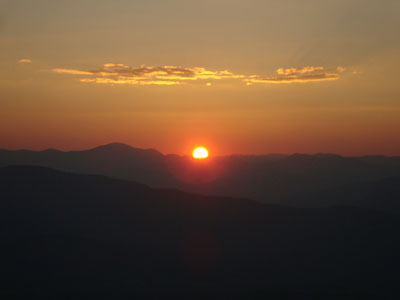 The sunset as seen from Black Cap - Click to enlarge