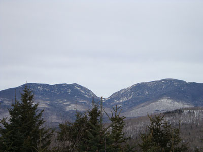 Looking at Carter Notch from the middle peak of Black Mountain - Click to enlarge