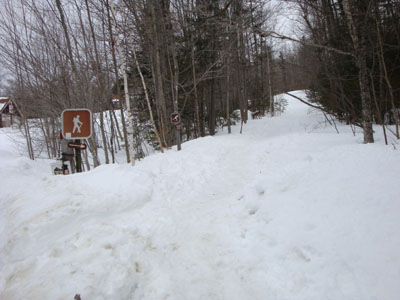 The Black Mountain Ski Trail trailhead