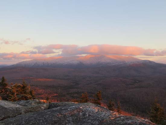 Looking at Mt. Moosilauke from the Black Mountain summit ledges - Click to enlarge