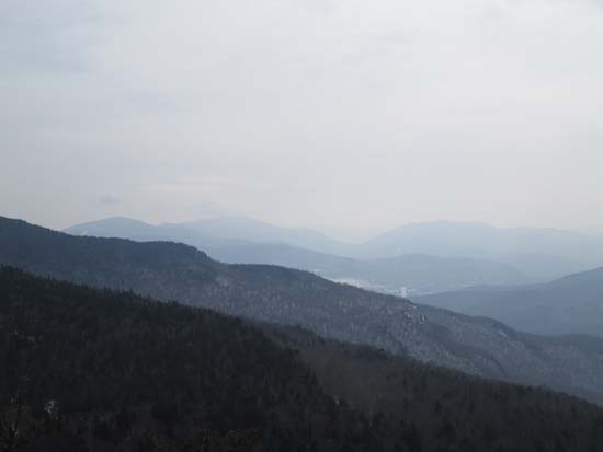 Looking down Kinsman Notch from near the summit of Blue Ridge Middle Peak - Click to enlarge