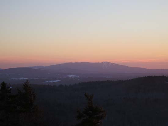 Mt. Sunapee as seen from near the summit of Bog Mountain - Click to enlarge