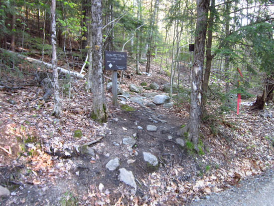 The Bog Mountain Trail trailhead on Stearns Road