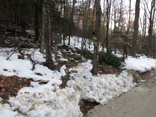 The Bog Mountain Trail trailhead on Stearns Road