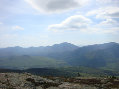 Looking at Mt. Carrigain from near the Bondcliff summit - Click to enlarge