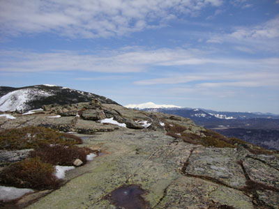 Mt. Bond and Mt. Washington as seen from Bondcliff - Click to enlarge