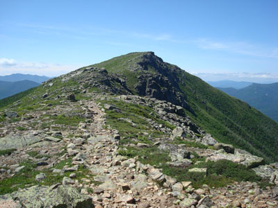 Looking up the Bondcliff Trail at Bondcliff