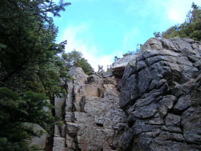 The scramble on the Bondcliff Trail near Bondcliff