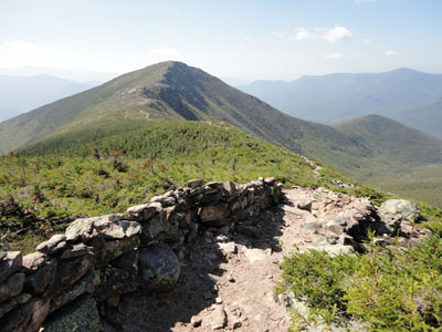 Looking down the Bondcliff Trail at Bondcliff