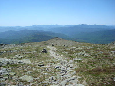 Looking down the Davis Path on the way to Boott Spur