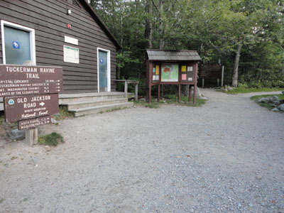 The Tuckerman Ravine Trail trailhead