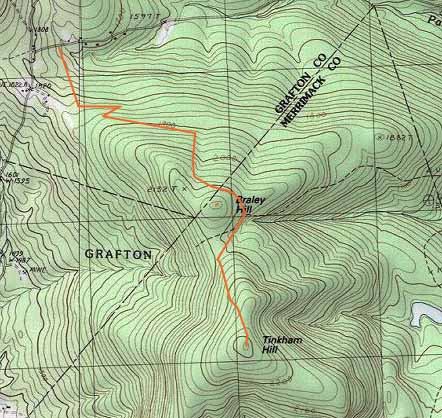 Topographic map of Braley Hill, Tinkham Hill