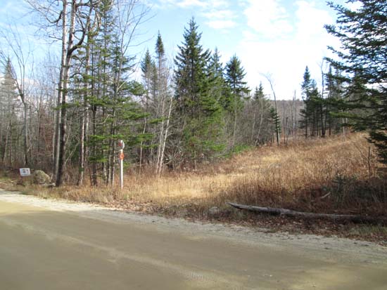 The snowmobile trail crossing