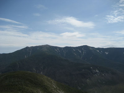 Looking at the Franconia Ridge from the observation tower on Cannon Mountain - Click to enlarge