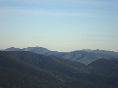 Looking at the Osceolas and Scar Ridge from the Cannon Mountain observation deck - Click to enlarge