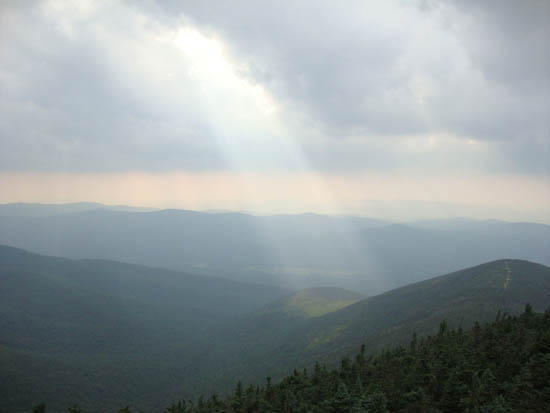 Looking into the Coppermine drainage from the Cannon Mountain observation tower - Click to enlarge