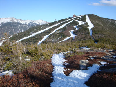 Looking down the Taft Trail on the way to Cannon Mountain