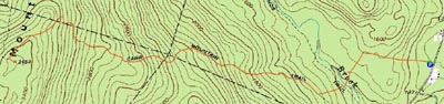 Topographic map of Carr Mountain - Click to enlarge