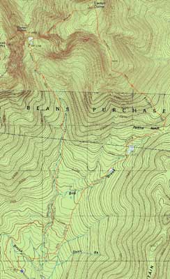 Topographic map of Carter Dome - Click to enlarge