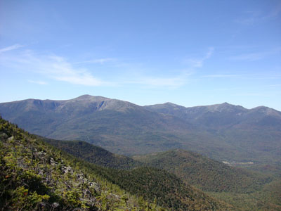 Looking at the Presidentials from near the Carter Dome summit - Click to enlarge