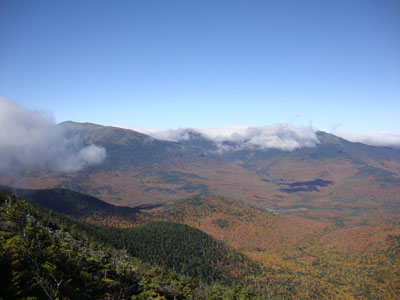 Looking at the Presidentials from near the Carter Dome summit - Click to enlarge