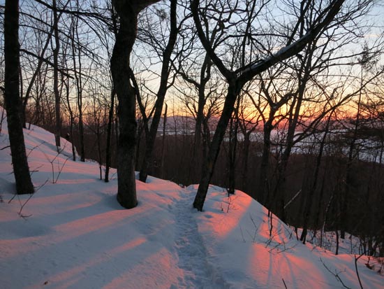 Looking down the Cotton Mountain Trail