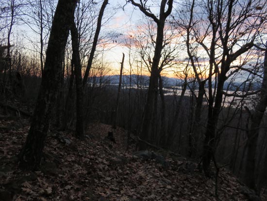 Looking down the Cotton Mountain Trail